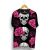 Camiseta BSC Skull Pink Rose Full Print – Preto