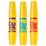 Kit Maybelline Máscara de Cílios The Colossal Lavável Preta + À Prova D’Água + Super Filme Preta – Preto